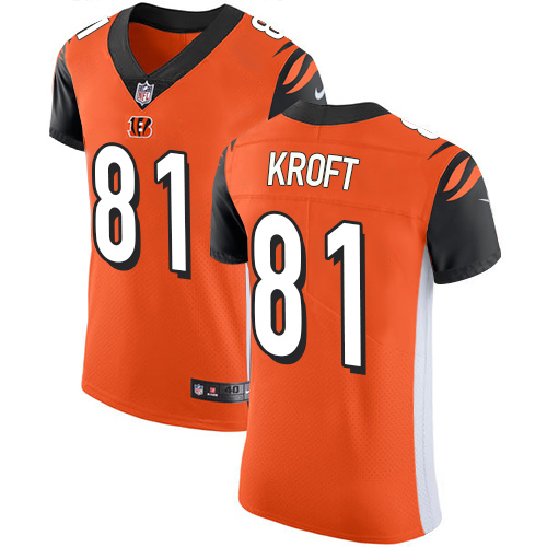 Nike Bengals #81 Tyler Kroft Orange Alternate Men's Stitched NFL Vapor Untouchable Elite Jersey